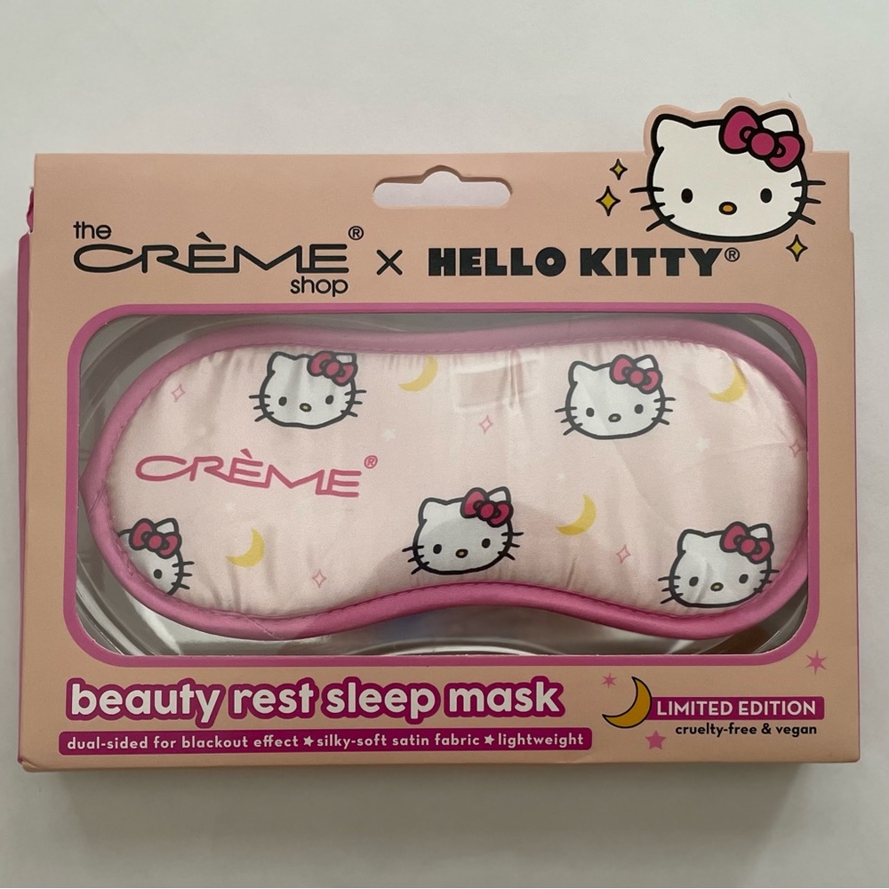 New Hello Kitty Sleeping Mask Beauty Rest The Creme Shop Pink Y2K Sanrio